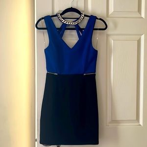 Blue / Black mini Dress